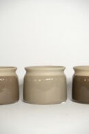 keramični okrasni lonček xs 6 cm rjava