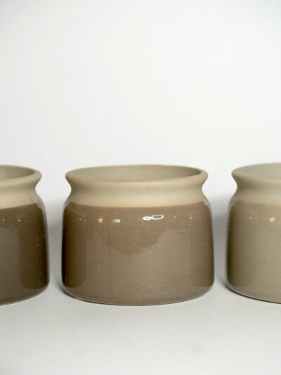 keramični okrasni lonček xs 6 cm rjava